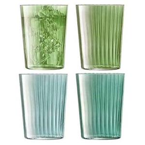LSA L.S.A. Gems Tumbler Glas 560 ml Set van 4 Stuks Assorti