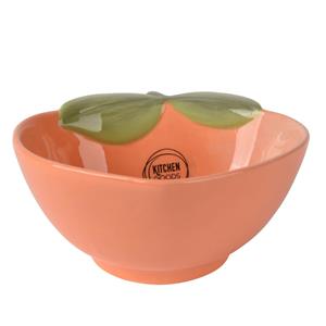 Decoris Schaal Dolomiet Ø13.5x6cm Perzik