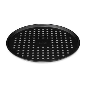 5five Pizza bakken bakplaat/bakgerei Backery Pro - metaal - anti-aanbak laag - zwart - 33 cm -