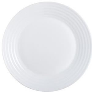 Luminarc 30x stuks Dessert/gebaksbordjes wit glas 19 cm -