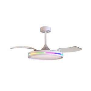 Mantra Iluminación Plafondventilator Rafaga wit DC stil Ø 106 cm CCT RGB