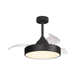 Mantra Iluminación Plafondventilator Alaska Mini zwart DC stil 91 cm CCT