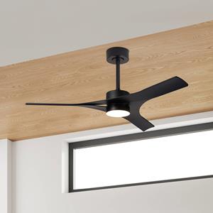 Mantra Iluminación Plafondventilator Thai zwart DC motor stil Ø 122cm CCT