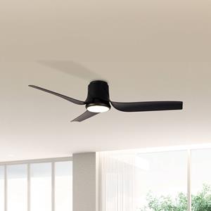 Mantra Iluminación Plafondventilator Ushuaia zwart DC stil Ø 134 cm CCT