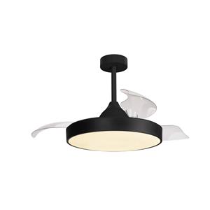 Mantra Iluminación Plafondventilator Alaska zwart DC stil Ø 106 cm CCT