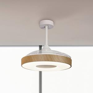 Mantra Iluminación Plafondventilator Coin hout DC motor stil Ø 106 cm CCT