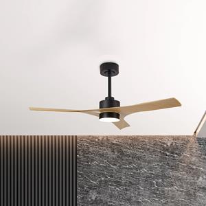 Mantra Iluminación Plafondventilator Thais hout DC motor stil Ø 122 cm CCT