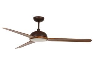 Beacon Lighting Plafondventilator Beacon met verlichting Unione, brons/koa, stil