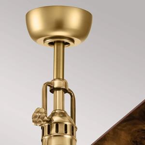 KICHLER Plafondventilator Hatteras Bay 56, antiek messing