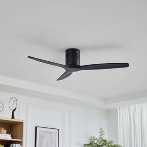 LUCANDE Plafondventilator Vindur, zwart, DC, stil, 132 cm