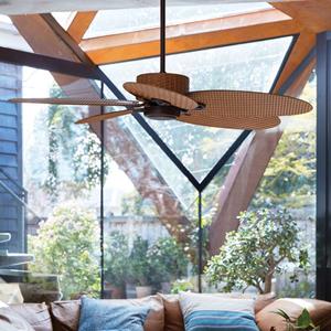 Beacon Lighting Plafondventilator Fijian II, bruin, Ø 132 cm, stil