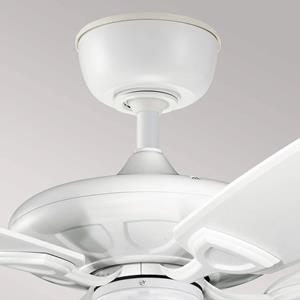 KICHLER Plafondventilator Kevlar 60 IP44, wit, Ø 152 cm