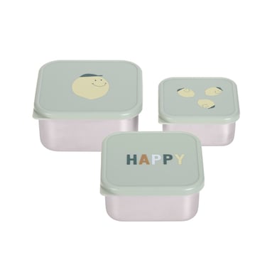 Lässig Fruits Roestvrijstalen lunchbox, Happy Lemon