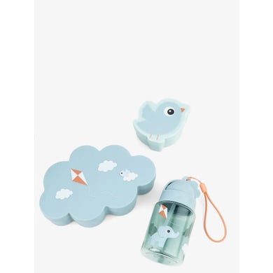 Done by Deer™ lunch & snack box met rietjesfles Speeltuin blauw