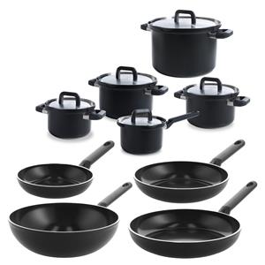 BK Cookware Flow Cool Black Kookpannenset 9delig