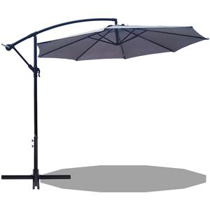 Silvergear Zweefparasol - Grijs - 300 cm