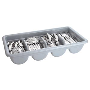 PULSIVA Bestekhouder Mulde; 52x28.5x9.5 cm (LxBxH); grijs; 6 stuk / verpakking