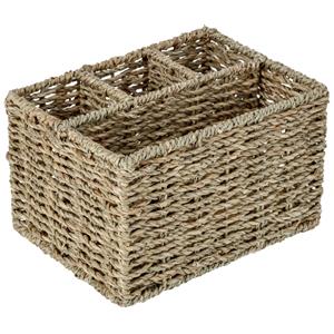 PULSIVA Bestekhouder Händel; 23x17x14 cm (LxBxH); beige gemêleerd/groen gemêleerd