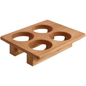 Vega Opzetstuk voor bestekhouders GN 1/2; 32.5x26.5x7.2 cm (LxBxH); beuken; rechthoekig