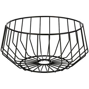 Vega Fruitmand Gylda; 28x13.5 cm (ØxH); zwart; rond