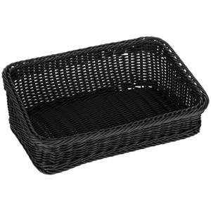 Vega Broodmandje Daria; 46x31x15 cm (LxBxH); zwart; rechthoekig