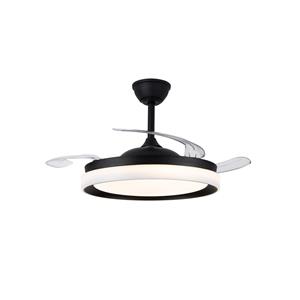 CristalRecord Plafondventilator Brisa Ø 106 cm zwart