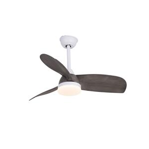 CristalRecord Plafondventilator Byan Ø 91 cm outdoor IP65 grijs wit