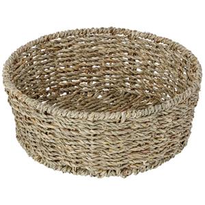 PULSIVA Tafelmand Händel rond; 24.5x10 cm (ØxH); beige gemêleerd/groen gemêleerd; rond