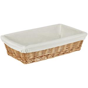 PULSIVA Rieten mandje Alegra vierkant; 44x23x9 cm (LxBxH); naturel; rechthoekig