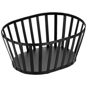 Vega Brood-/fruitmand Liro ovaal; 23x16.5x10 cm (LxBxH); zwart; ovaal