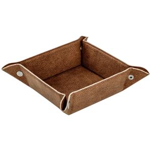 Vega Brood-/fruitschaal Shana; 16x16x5.5 cm (LxBxH); bruin; vierkant