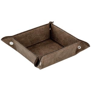 Vega Brood-/fruitschaal Shana; 16x16x5.5 cm (LxBxH); roestbruin; vierkant