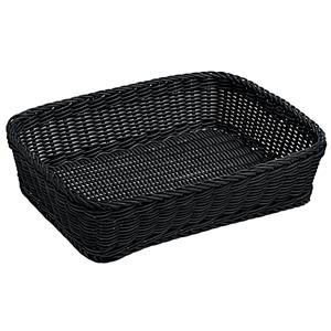 Vega Mandje Daria rechthoekig; 40x30x10 cm (LxBxH); zwart; rechthoekig