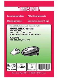 Hanestroem Vacuum Cleaner Bags - 5 pcs