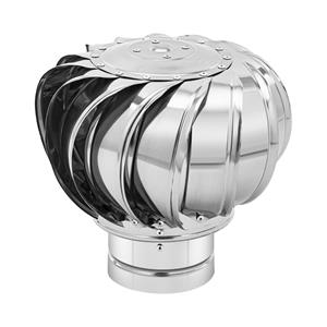 Dakventilator - windgedreven - roestvrij staal - 12 cm