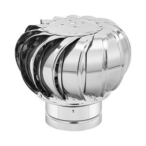 Dakventilator - windgedreven - roestvrij staal - 15 cm