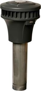 ZEHNDER RPM 19/24 P pijpventilator, wisselstroom, elek. regelbaar, h 761mm, voetmaat 130mm, kanaaldia. 125mm, perilex stekker