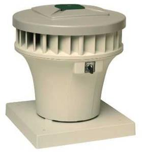 ZEHNDER VPMe dakventilator gelijkstroom, 50Pa: 200m3h, 230V, 0.1kW, 0.4A, aansluitklem, horizontaal, 49dB, hoogte 379mm, dia 160mm