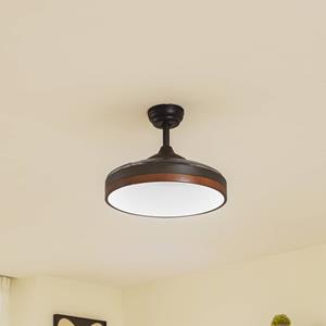 LINDBY Lindy plafondventilator Oras, zwart, DC, stil, 107 cm