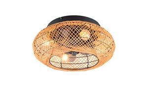 Reality Leuchten Plafondventilator Lillesand met licht, stil, Ø 50 cm, afstandsbed