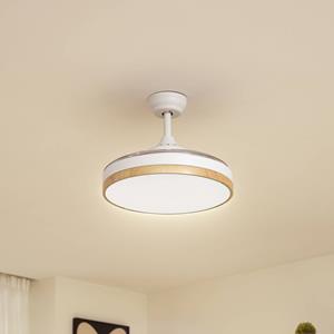 LINDBY plafondventilator Oras, wit, DC, stil, Ø 107 cm