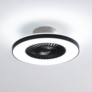 LINDBY Smart plafondventilator Paavo, zwart, stil, Tuya