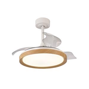 Mantra Iluminación Plafondventilator Mistral Mini hout DC stil Ø 91 cm CCT