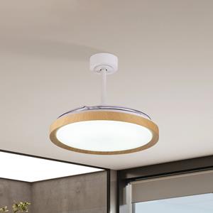 Mantra Iluminación Plafondventilator Mistral houtdecor DC stil Ø 106 cm CCT