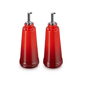 LE CREUSET  Aardewerk - Olie-&Azijnset 0,30l Kersenrood
