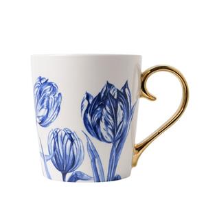 HEINEN  Delfts Blauw - Beker Tulp 0,30l Goud