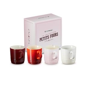 LE CREUSET  Petit Fours - Koffiebekers 0,20l 4-dlg