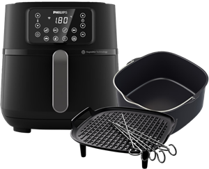 Philips Airfryer XXL Connected HD9285/93 + Kookrek + Bakvorm