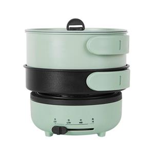 Dongfang HOME A Nieuwe Gevouwen Elektrische Kookpot Mini Draagbare Elektrische Koekenpan Split Type Koekenpan Reizen Samengevouwen Multicooker Hotpot 220V roze