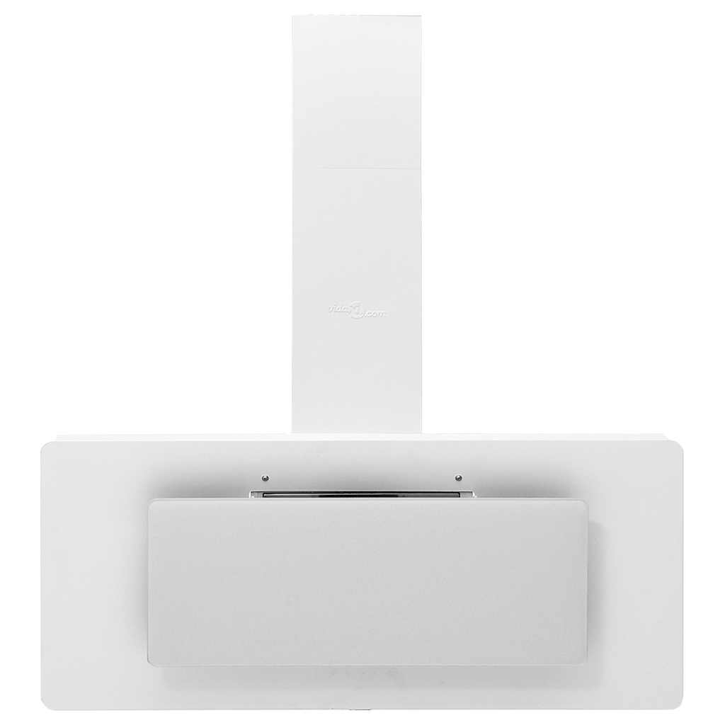 vidaXL Wandafzuigkap 90 cm roestvrij staal en gehard glas wit